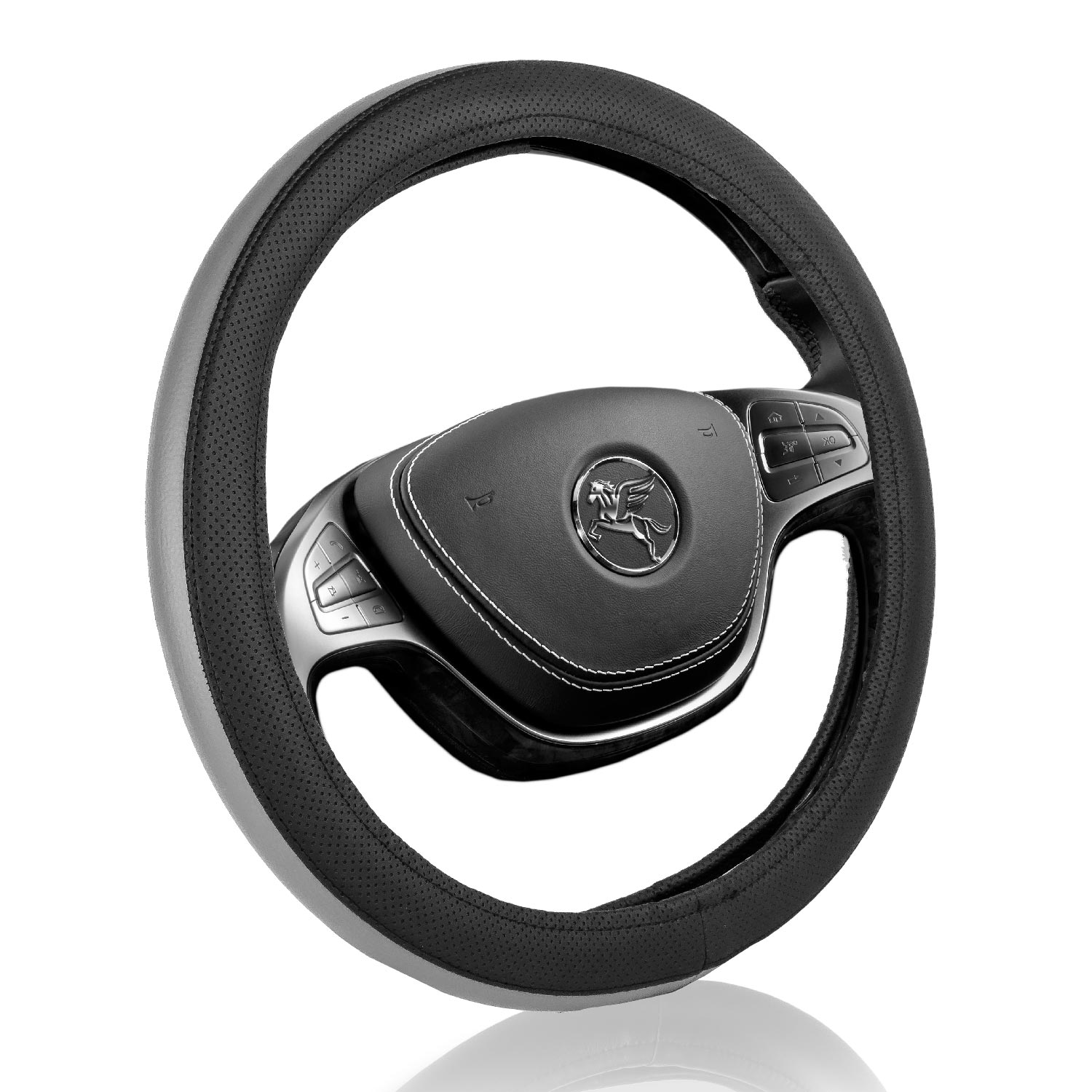 AUTOMIX DIREKSIYON KILIFI ÇEMBER GRI & SIYAH 3089